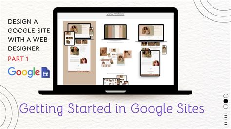 Building a website with Google Sites .